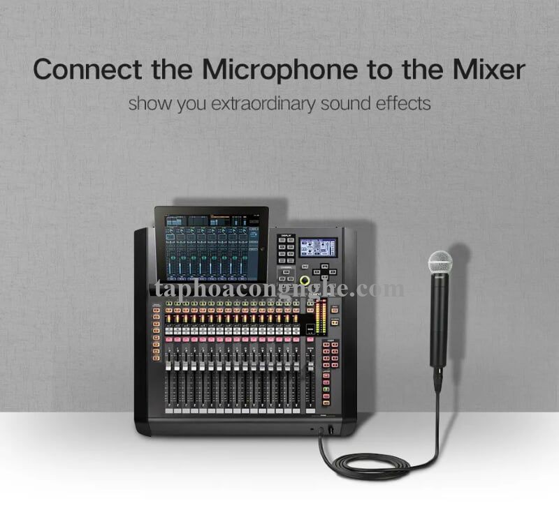 Ugreen 20723 10M màu Đen Cáp âm thanh 6.5mm sang Canon âm AV131 30020723